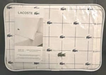 Lacoste Slice 100% Cotton Percale 3-PIECE Twin Sheet Set Cool, Crisp, Matte Nw. Fixed Price $34.50.