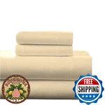 Pointehaven Flannel Deep Pocket Set With Oversized Flat Sheet, Full, Marzipan. Fixed Price $95.87.