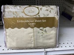 Keeco Tuscany Hand Made Collection Queen Sheet Set. Fixed Price $95.00.