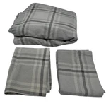 Cuddl Duds Gray Plaid Flannel Pillowcase & Fitted Sheet Set Full Zip. Fixed Price $19.99.