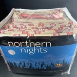 Northern Nights Flannel Sheet Set King Size Floral 100% Cotton New Vtg 2003. Fixed Price $94.97.