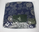 New Ralph Lauren Americana Floral Blue Ocean Wash Fitted Sheet - Full. Fixed Price $129.99.