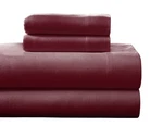 Pointehaven Flannel 170 Gsm Sheet Set,full Merlot. Fixed Price $67.19.
