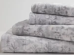 Cuddl Duds Queen Size 4 Pc Soft Flannel Sheet Set - Painted Forest New. Fixed Price $59.95.