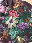 Ralph Lauren Vintage Brittany Burgundy Floral Plum Queen Bed Skirt RN#16947. Fixed Price $46.75.