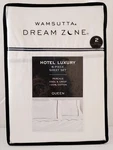 Wamsutta Dream Zone Hotel Luxury Queen Sheet Set White/navy Cotton Percale. Fixed Price $125.00.
