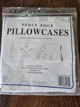 Jack Dempsey Needle Art Stamped Cross Stitch Pillowcases 1600-134 Long Stem Rose. Fixed Price $9.50.