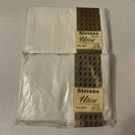 Vintage Stevens Utica Percale Cotton Full Flat & Fitted White Sheet Set Sealed. Fixed Price $29.99.