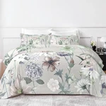 Hcora Queen Set - Floral Print Luxury 1800 Brushed Microfiber Bed. Fixed Price $36.13.