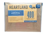 Heartland Sheet Set Twin Xl 400 Thread Count Cotton Sateen Solid Taupe Brown. Fixed Price $39.99.