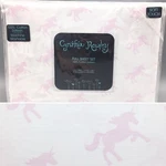 4PC Cynthia Rowley Pink Unicorn Full Sheet Set White Cotton Sateen Girls New. Fixed Price $46.74.