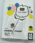Vintage Sears Full Flat Sheet White Perma Press 6948F No Iron 81 X 104 Percale. Fixed Price $18.75.
