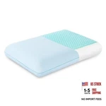 Egohome Cooling Gel Memory Foam Pillow - Reversible Cover, Neck Blue. Fixed Price $64.35.
