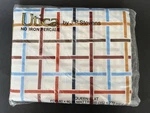 Vintage Stevens Utica Queen Flat Sheet No Iron Percale Basketweave Style New. Fixed Price $34.95.