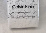 4 Pc Calvin Klein Floral Branches 300 Tc Queen Sheet Set Nip. Fixed Price $135.15.