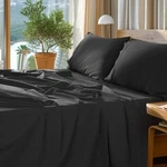 Sonoro Kate 100% Egyptian Cotton Fullsize Sheet Set 1000 Thread Count, Black Nwt. Fixed Price $75.00.