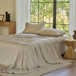 Nwt Sijo Doz Bamboo Sheet Set 3 Piece - 2 Pillowcases 1 Fitted Fog, King. Fixed Price $50.00.
