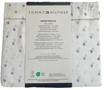 Tommy Hilfiger King Sheet Set Blue Sailboats Tropical Island New 4 Pc. Fixed Price $75.95.