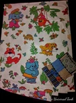 Vtg Cannon Monticello Mod Animal Twin Fitted Flat Sheet Pillow 3PC Set Kids Euc!. Fixed Price $30.00.