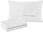 100% Egyptian Cotton Queen Pillow Protectors Set 4PACK, Striped White. Fixed Price $33.96.