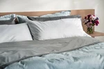 100% Organic Cotton 400TC Thread Count Sateen Bed Sheet Set 4-PCS Sleep L.a.b. Fixed Price $79.99.