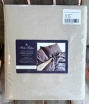 Brooks Brothers Linen Blend Queen Size Sheet Set Washed For Softness (natural). Fixed Price $129.00.
