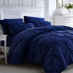 7PC Comforter Queen Size, Piece Dark Blue Bedding Sets With Comfort.... Fixed Price $81.20.