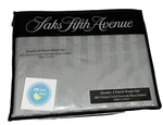 Saks Fifth Avenue Queen Sheet Set Silver Gray Pc FLAT/FITTED/2 Pilcases 400 Tc. Fixed Price $139.99.