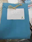 Organic 100% Cotton Percale Sheet Set, Queen Teal With Elasticized Deep Pockets. Fixed Price $39.95.