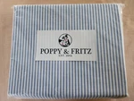 Poppy & Fritz - Twin Fitted Sheet, Crisp Xl, Oxford Stripe Blue/white. Fixed Price $15.99.