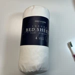 Cosy House Collection Luxury Bamboo Sheets - 4 Piece Bedding Set Full White. Fixed Price $29.00.
