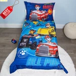 Paw Patrol Toddler Bedding Set Comforter Sheets Pillowcase Blue 4PC - Us. Fixed Price $78.95.