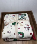 Pottery Barn Teen Hello Kitty Organic Flannel Holiday Duvet Cover Full/queen. Fixed Price $49.00.