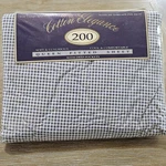 Springs Cotton Elegance Queen Deepfitted Sheet Carolina Blue Gingham No Iron 200. Fixed Price $20.00.
