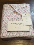 Laura Ashley King Sheet Set Evie Floral 4PC Cottage Farmhouse Cotton Percale. Fixed Price $79.99.