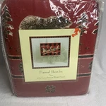 Woolrich Home Flannel Sheet Set Twin 100% Cotton Bears Rustic Outdoors Vintage. Fixed Price $45.00.