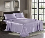 Satin Sheets King 4-PIECE, Lavender Hotel Luxury Silky Bed Extra S.... Fixed Price $35.99.