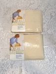 Vintage Martha Stewart Everyday Queen Flat Sheets Oatmeal Nos 200TC Kmart. Fixed Price $39.99.