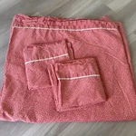 Ralph Lauren Villa Camelia Paprika Red Flat Sheet & 2 Pillowcases. Fixed Price $79.99.