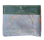 Ralph Lauren Shelter Island Blue Floral Queen Size Flat Sheet - New. Fixed Price $169.95.