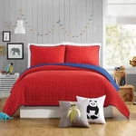 3PC Full/queen Ayer Reversible Kids' Quilt Set Red - Urban Playground. Fixed Price $16.99.