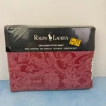 Vintage Ralph Lauren Avery Coastal Red Queen Fitted Sheet New Sealed Usa Made. Fixed Price $99.99.