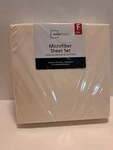 Mainstays Basic Microfiber Full Ivory Sheet Set. Fixed Price $14.50.