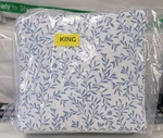 Charter Club 550 Tc. Printed Cotton 4-PC. King Sheet Set Botanical Vines Blue. Fixed Price $94.99.