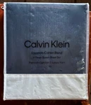 New Calvin Klein Queen Size Sheet Set Egyptian Cotton Blend Navy Blue. Fixed Price $96.00.
