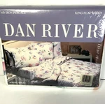 Vintage Dan River Sheet King Size Flat Spring Spray Percale Nos Made Usa. Fixed Price $24.00.