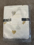 The Heart Metallic Sheet Set, Designed By Emily & Meritt For Pottery Barn Teen. Fixed Price $95.77.