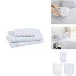 Beatrice Home Fashions Printed Microfiber Sheet Set Soft Comfortable Easy Care. Fixed Price $32.07.