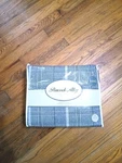 New Peacock Alley 6PC King Sheet Set Flannel Grey Plaid. Fixed Price $249.00.