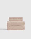 Nwot Quince Organic Brushed Cotton Sheet Set 4 Piece King Toffee. Fixed Price $83.00.